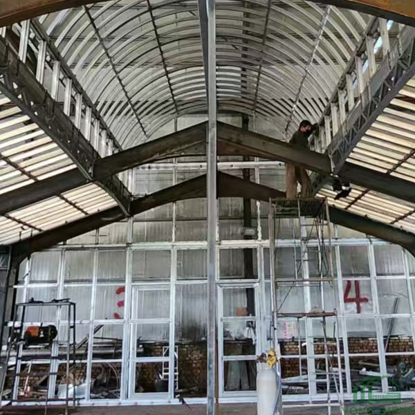 Victorian glass  wedding greenhouse